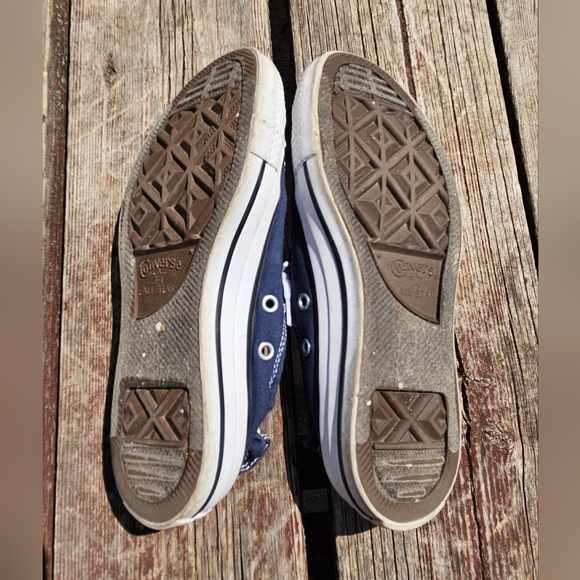 Navy Blue Converse Size 7 Slip Ons - Picture 3 of 8